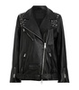 Leather Rhinestone Billie Jacket