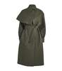 Rubber Asymmetric Trench Coat