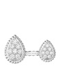 White Gold Serpent Bohème Two Motifs Ring