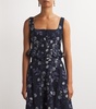 Floral-Embroidered Crop Top