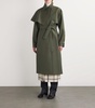 Rubber Asymmetric Trench Coat