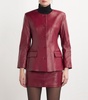 Leather Padded Blazer