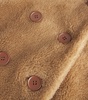 Wool Shearling Double-Breasted Coat