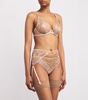 Floral Suspender Belt