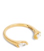 Yellow Gold and Diamond Orbit Ring
