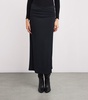 Crepe Jersey Midi Skirt