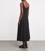 Cotton-Blend Midi Dress