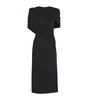Jersey Draped Midi Dress