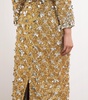 Embroidered Column Midi Skirt