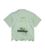 Diy Imprint Cropped T-shirt in Sage Green