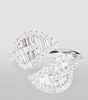White Gold and Diamond Leaf Ring
