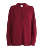 Virgin Wool-Cashmere Polo Sweater