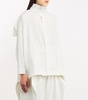 Cotton Button-Shoulder Oversized Shirt