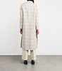 Silk-Linen-Blend Check Coat
