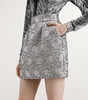 Brocade-Effect Mini Skirt