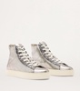Leather Tana Metallic High-Top Sneakers