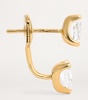 Yellow Gold and Diamond Orbit Single Earring