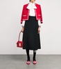 Wool-Blend A-Line Midi Skirt