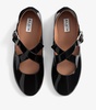 Patent Leather Criss-Cross Ballet Flats