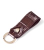 Croc-Embossed Leather Loop Keyring