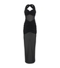 Stretch-Mesh Semi-Sheer Dress