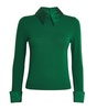 Satin-Collar Porla Sweater