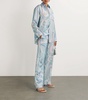 Marmo Print Wide-Leg Trousers