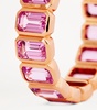 Rose Gold and Pink Sapphire Bezel Ring