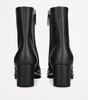 Leather Strass Heeled Boots 60