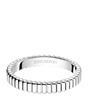 White Gold Grosgrain Wedding Band