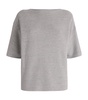 Cotton-Blend Oversized Sparkling Top
