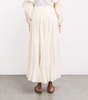 Cotton Ruffled Maxi Skirt