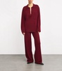 Virgin Wool-Cashmere Polo Sweater