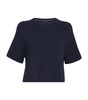 Linen-Blend Knit Round-Neck Sweater