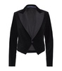Velvet Cropped Blazer