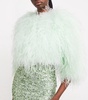 Ostrich Feather Kidman Jacket