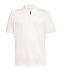 Cotton Zip-Up Polo Shirt