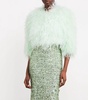 Ostrich Feather Kidman Jacket