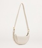 Leather Half Moon Cross-Body Bag