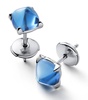 Sterling Silver and Crystal Médicis Riviera Stud Earrings