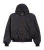 Cotton Hooded Bomber Jacket