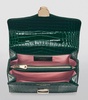 Midi Velvet Embroidered Mayfair Top-Handle Bag