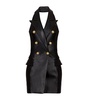Lambskin Tailored Mini Dress