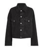 Crystal-Embellished Spencer Denim Jacket