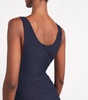 Scoop-Neck Wrap Mini Dress
