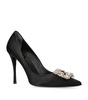 Satin Flower Strass Pumps 100