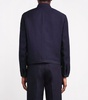 Linen-Blend Bomber Jacket