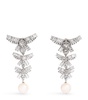 Crystal-Embellished Bow Clip-On Earrings