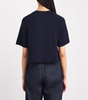 Linen-Blend Knit Round-Neck Sweater