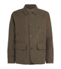 Linen Herringbone Utility Jacket